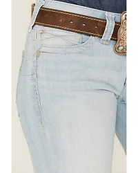 Ariat Women's Light Wash Zayla Low Rise Straight Leg Stretch Denim Jeans