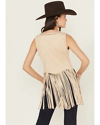 Idyllwind Women's Monticello Fringe Faux Suede Studded Tank