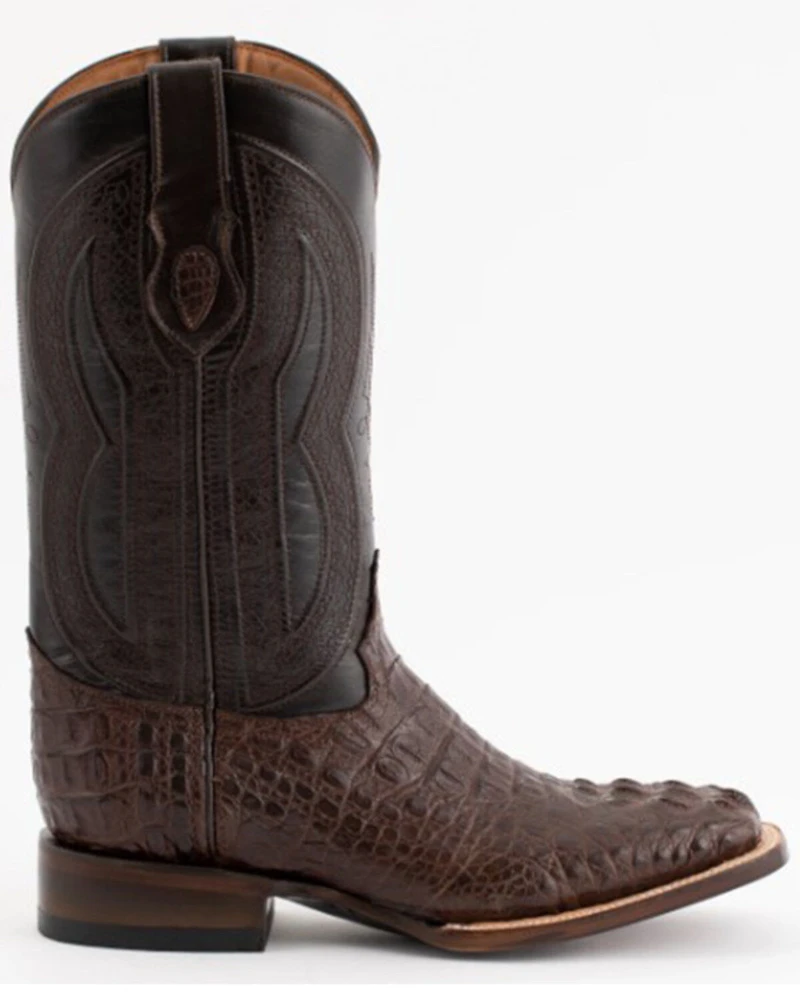 Ferrini Men's Exotic Caiman Western Boots - Broad Square Toe