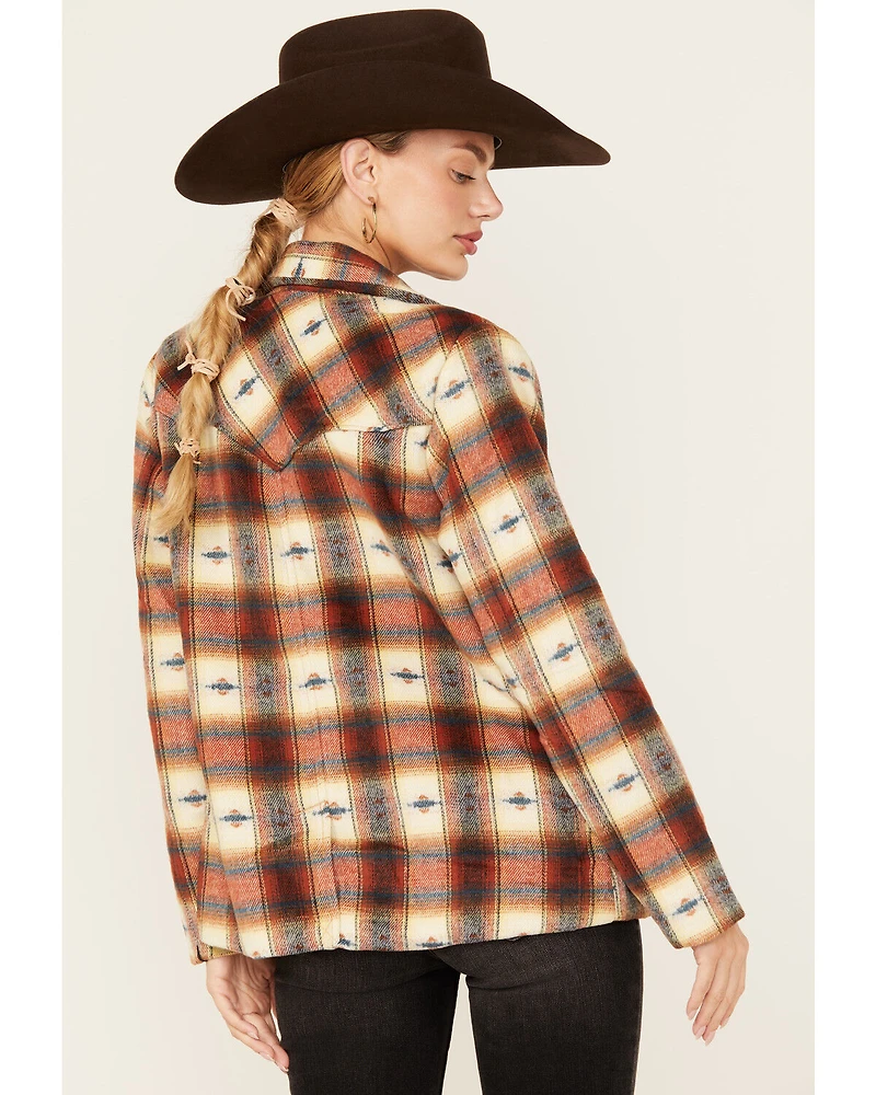 Wrangler Women's Plaid Print Blazer
