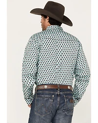 RANK 45® Men's Rampage Geo Long Sleeve Button-Down Western Shirt