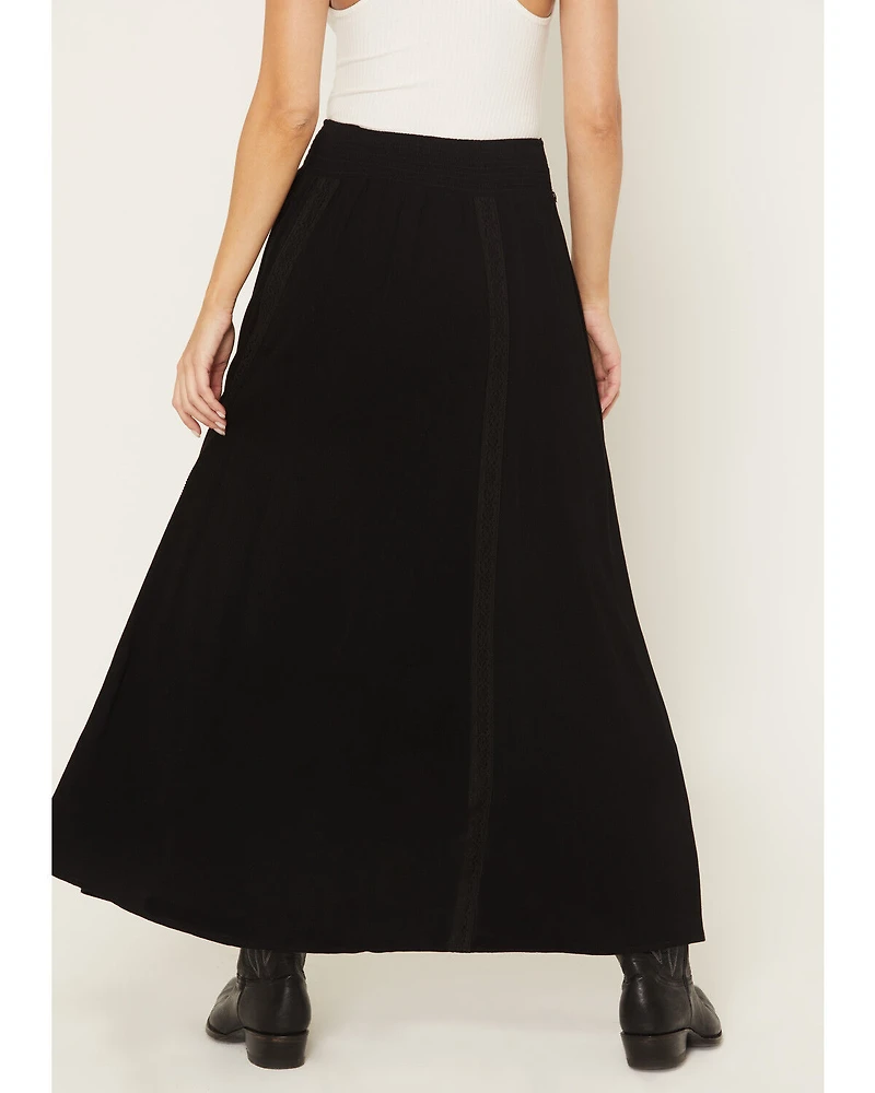 Shyanne Women's Lace Inset Maxi Skirt