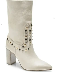 Free People Women's Dakota Heel Studded Western Boots - Round Toe