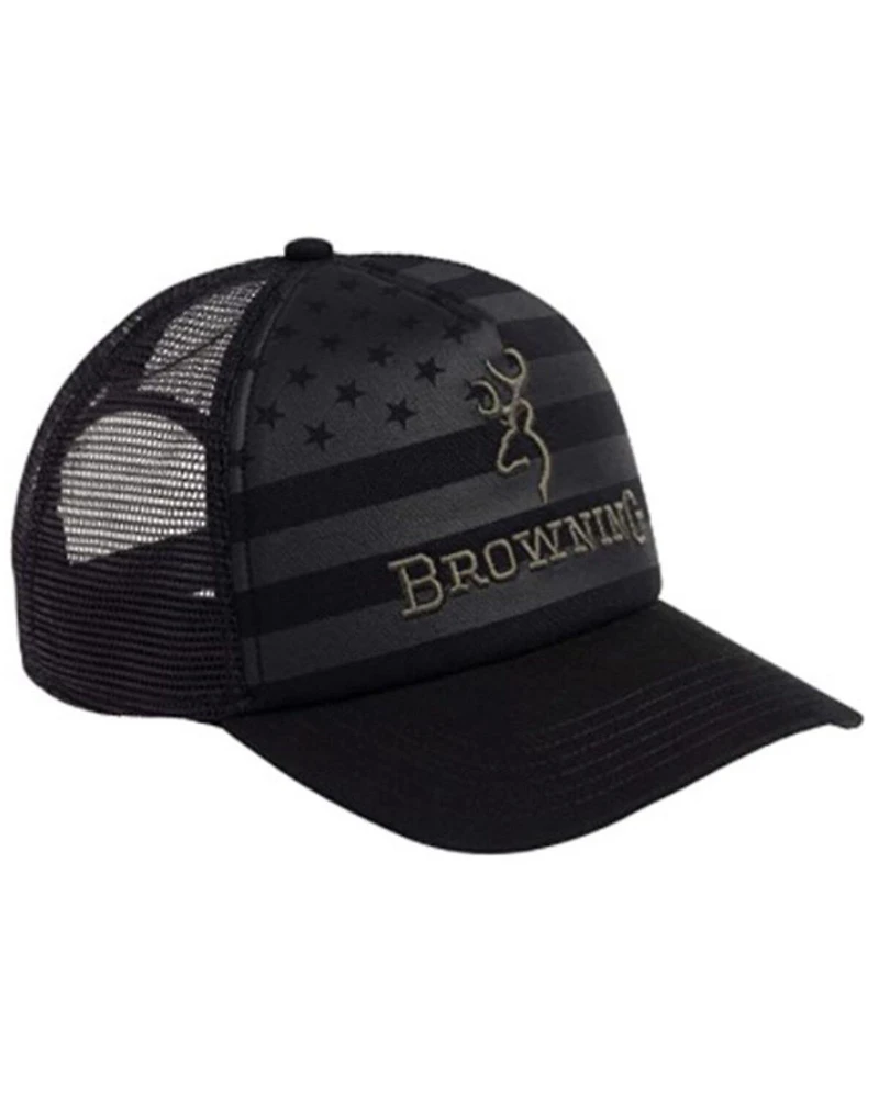 Browning Men's Foam Flag Embroidered Logo Cap
