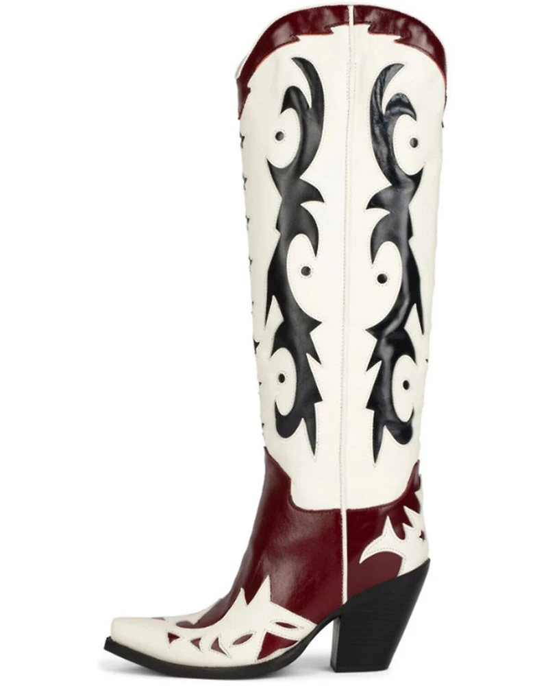 Jeffrey Campbell Women's Starwood Tall Western Boots - Snip Toe