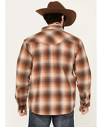 Cody James Men's Caliente Plaid Print Sherpa Lined Button-Down Shirt Jacket