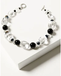 Paige Wallace Women's Quartz & Onyx Beaded Necklace