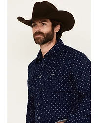 Wrangler Retro Men's Printed Long Sleeve Snap Western Shirt