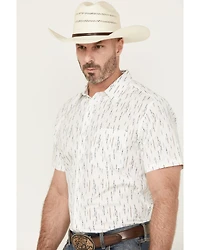 Gibson Trading Co Men's Discoteca Striped Short Sleeve Button-Down Western Shirt