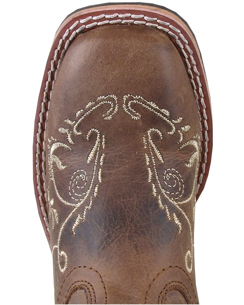 Smoky Mountain Little Girls' Marilyn Western Boots - Square Toe