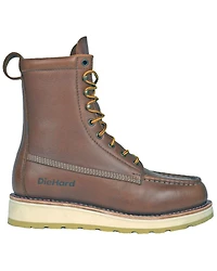 Die Hard Men's Malibu 8" Lace-Up Work Boots - Moc Toe