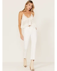 Sneak Peek Women's High Rise Slim Straight Jeans