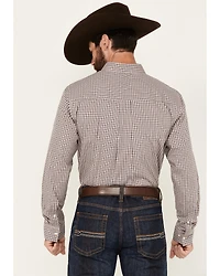 Cody James Men's Rowdy Plaid Print Long Sleeve Button-Down Western Shirt
