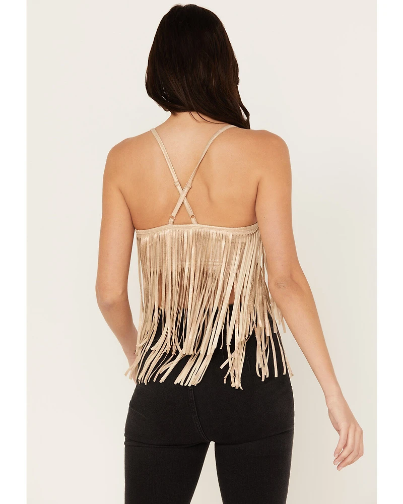 Shyanne Women's Cropped Fringe Tank Top