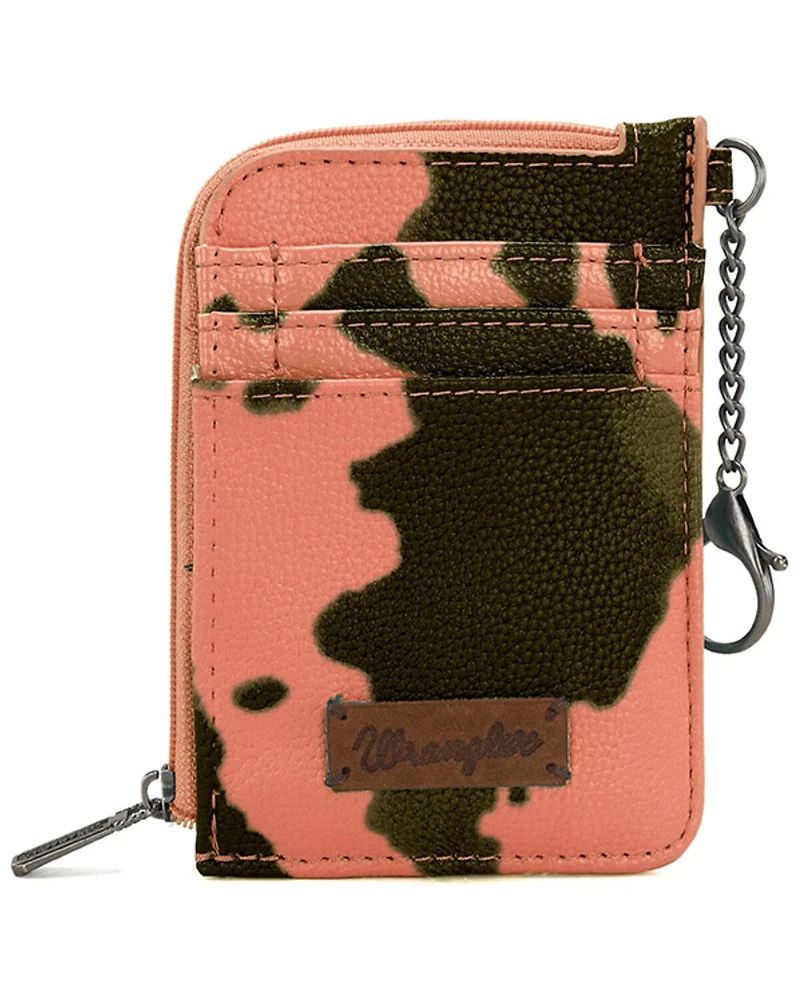 Wrangler Women's Cow Print Credit Card Wallet