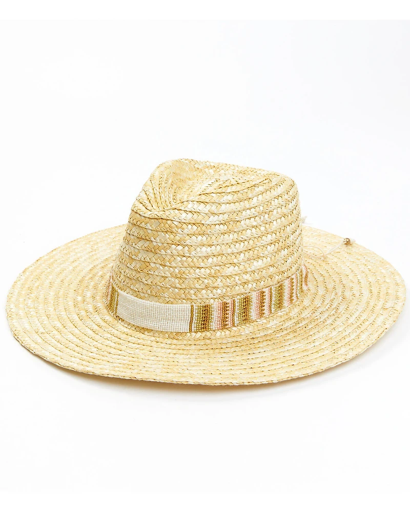 Nikki Beach Women's Tulum Milan Straw Fashion Hat