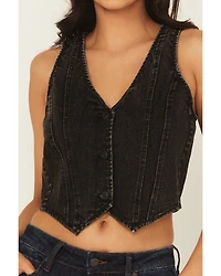 Blue B Women's Boot Barn Exclusive Denim Stitch Embroidered Vest