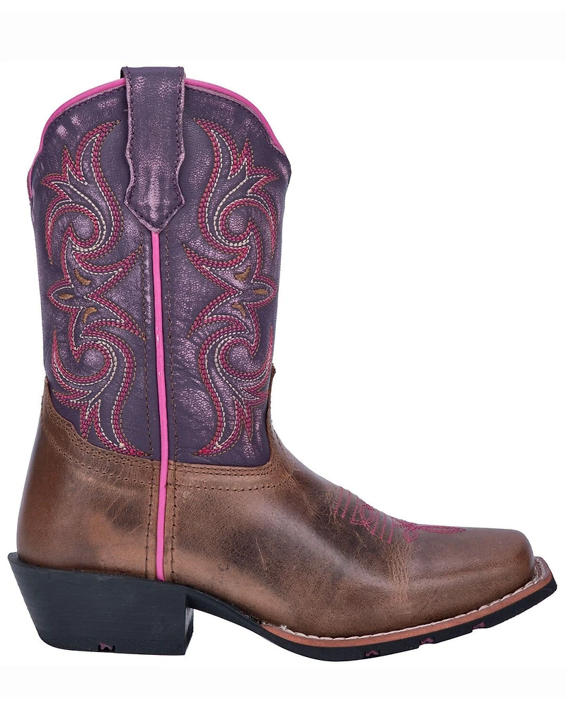 Dan Post Girls' Majesty Western Boots - Square Toe