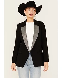 Boom Jeans Women's Crystal Embellished Blazer