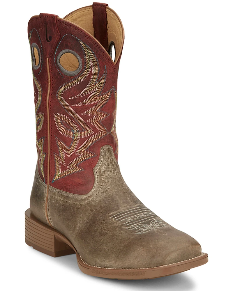Justin Men's Pickett Western Boots - Broad Square Toe