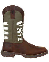 Durango Men's Army Green USA Western Performance Boots - Square Toe