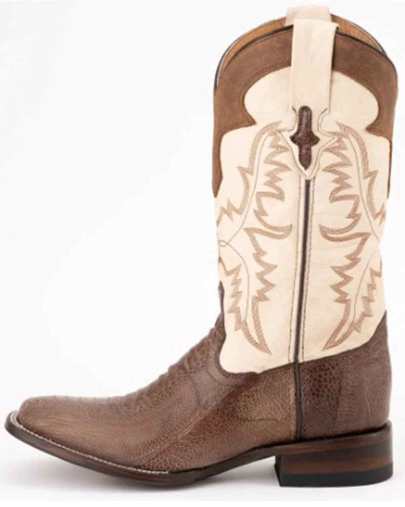 Ferrini Men's Nash Exotic Ostrich Leg Western Boots - Square Toe