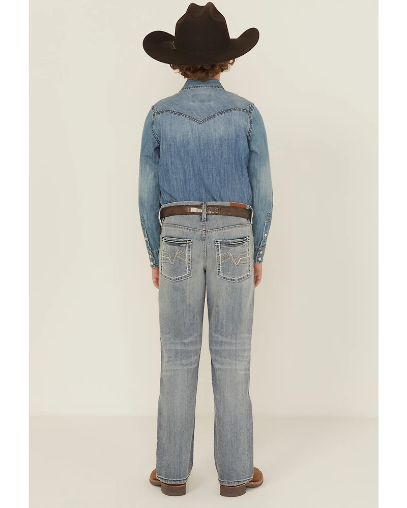 Cody James Boys' Medium Wash Buckskin Slim Bootcut Stretch Denim Jeans