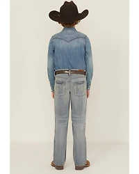 Cody James Boys' Medium Wash Buckskin Slim Bootcut Stretch Denim Jeans