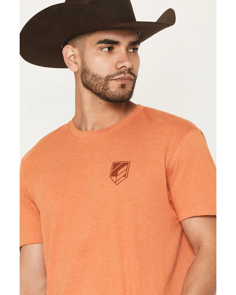 RANK 45® Men's Cowboy Logo Short Sleeve Graphic T-Shirt