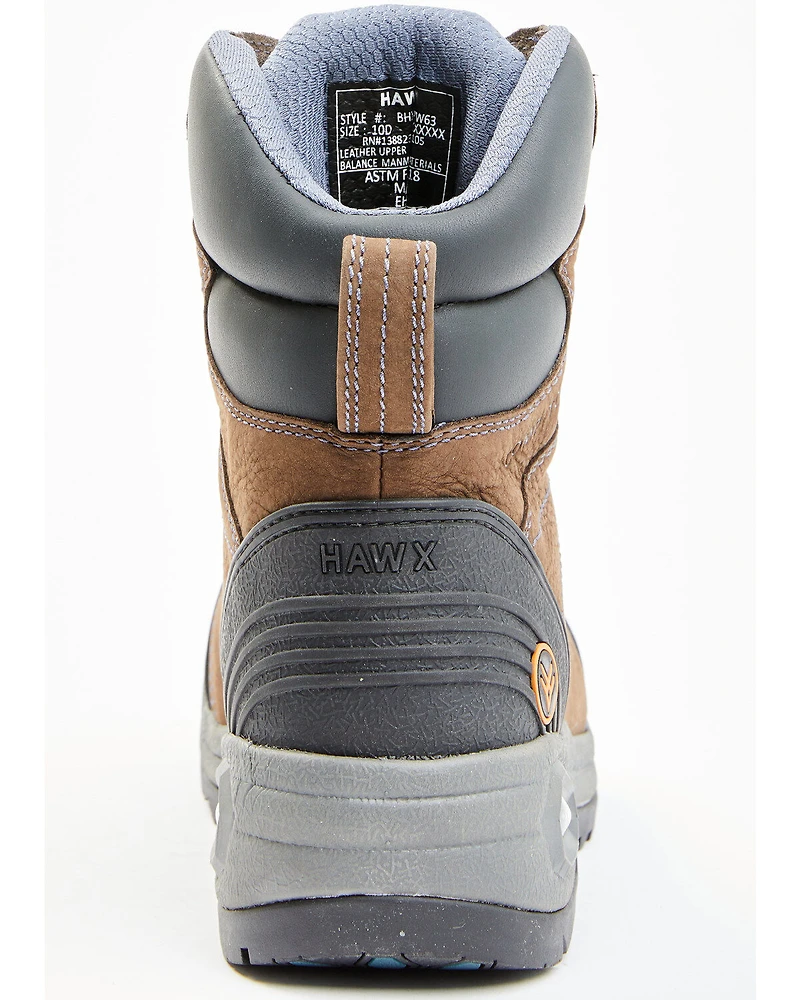 Hawx Men's 8" Lace-To-Toe Tyche Deep Seated Work Boots - Composite Toe
