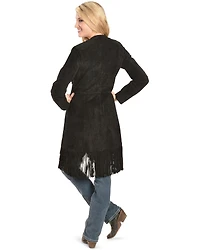Scully Women's Suede Fringe Maxi Coat
