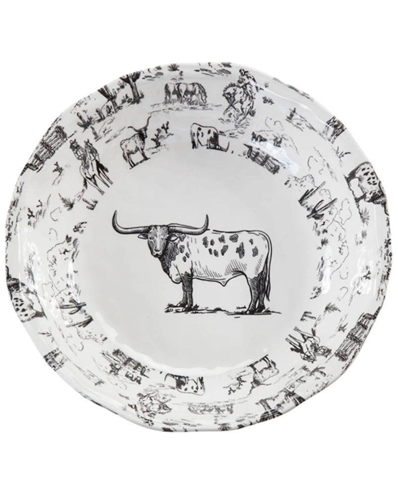 HiEnd Accents 14-Piece Ranch Life Melamine Dinnerware Set