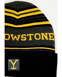 Paramount Network's Yellowstone Striped Print Dutton Ranch Patch Work Beanie