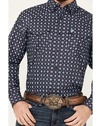 Ariat Men's Everly Geo Print Long Sleeve Snap Western Shirt