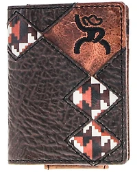 Hooey Men's Tahonta Roughy Diamond Patchwork Leather Wallet