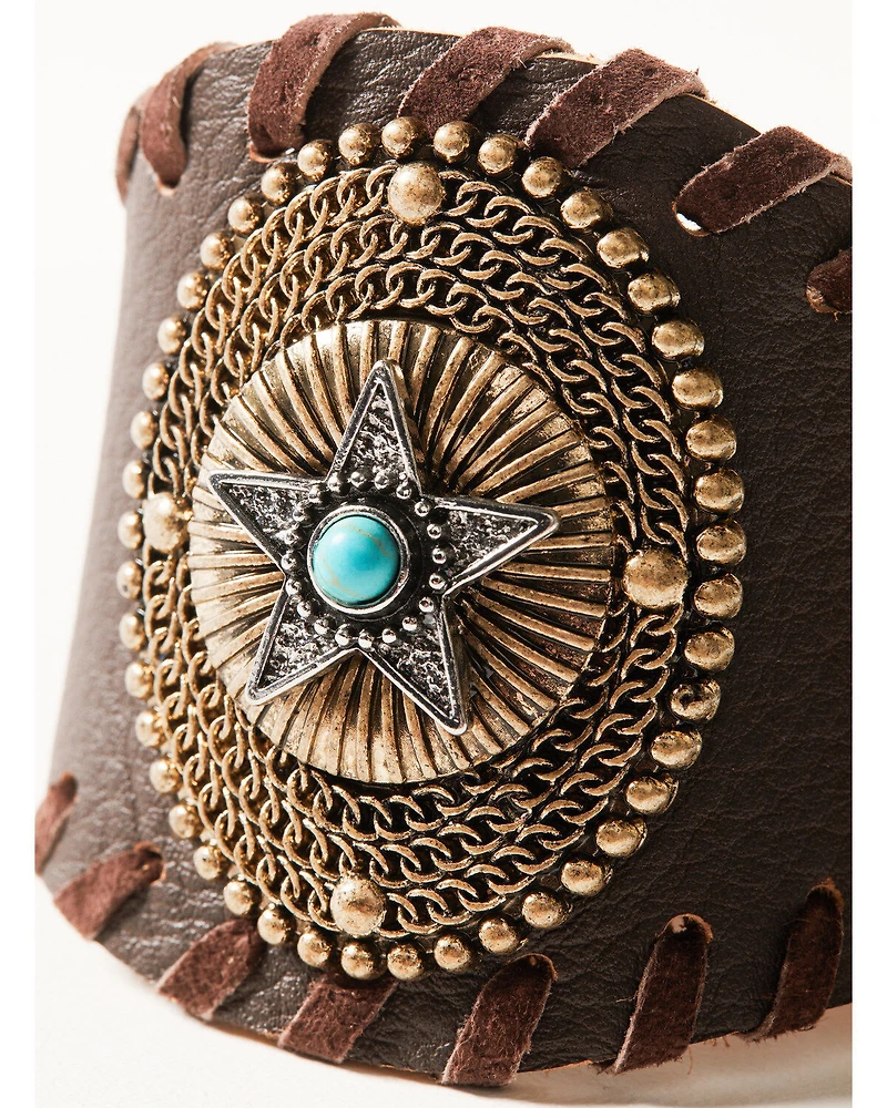 Idyllwind Women's Abernathy Leather Cuff Bracelet