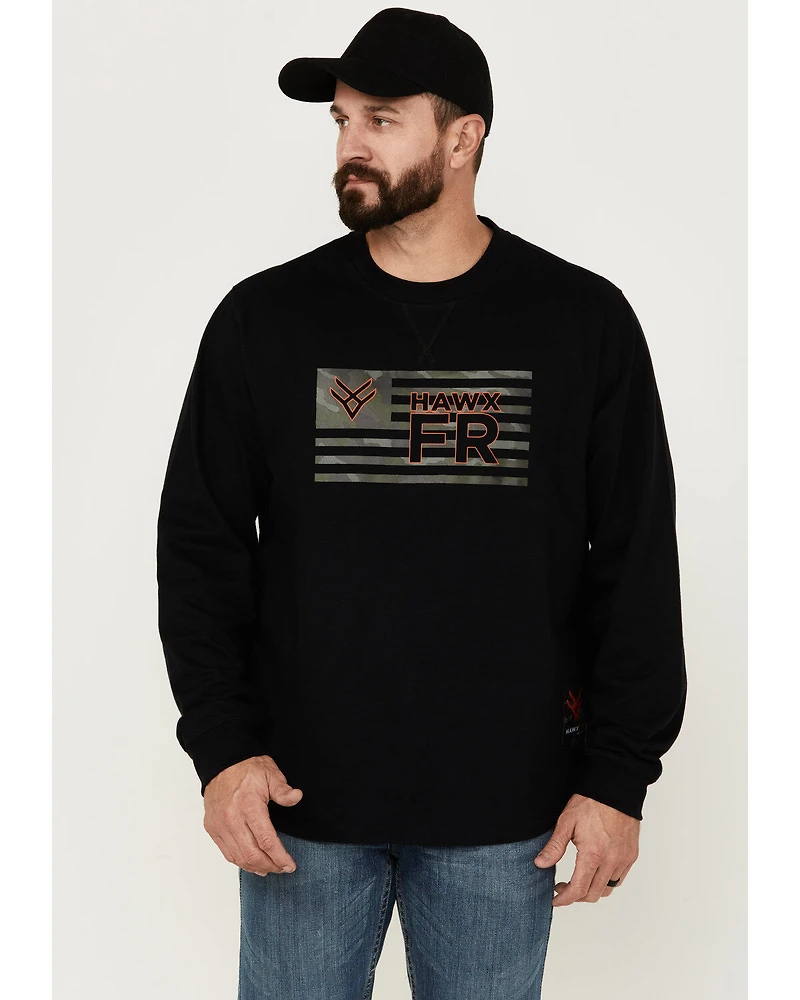 Hawx Men's FR Long Sleeve Graphic Knit T-Shirt