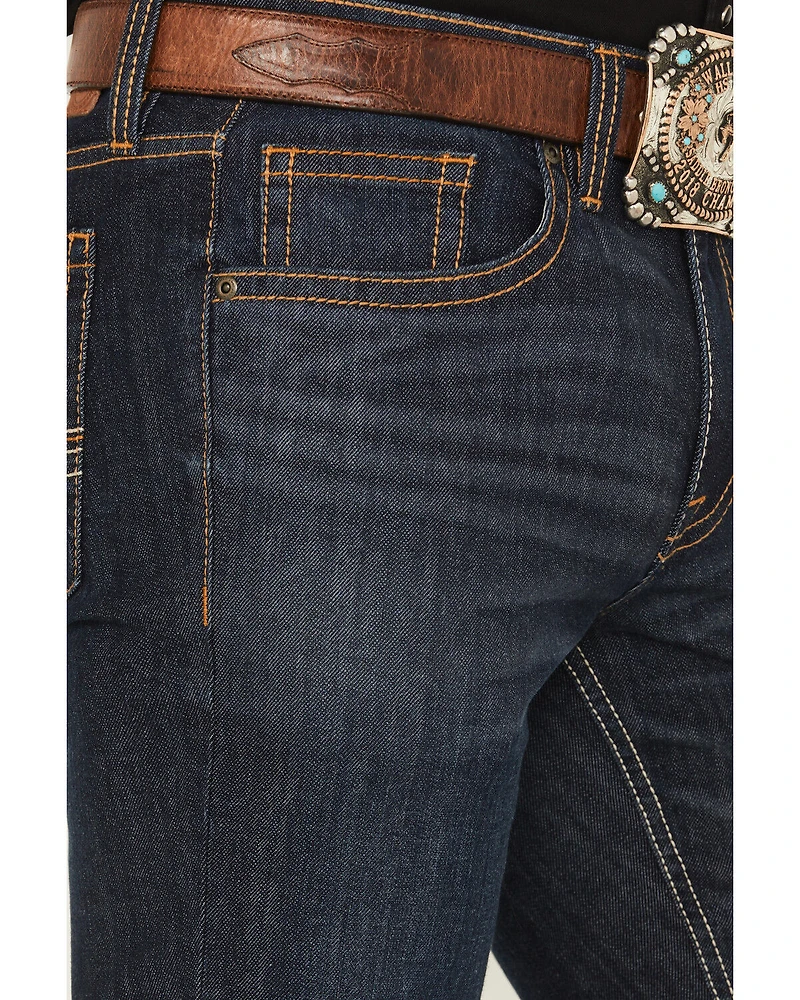 Cody James Men's Night Hawk Wash Duke Relaxed Bootcut Stretch Denim Jeans