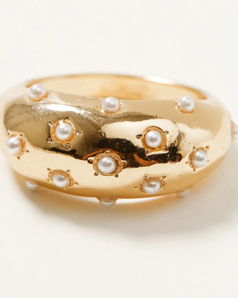 Shyanne Women's Pearls Ring Set - 4 Piece