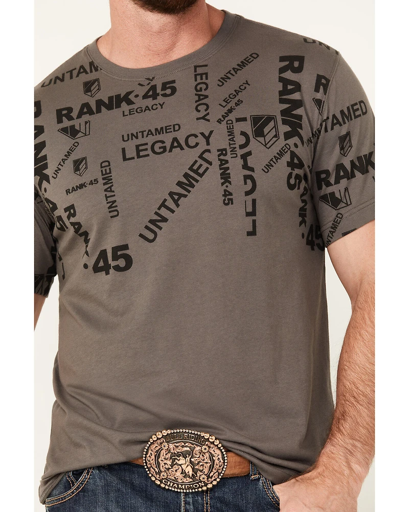 RANK 45® Men's Ranpen Short Sleeve Graphic T-Shirt
