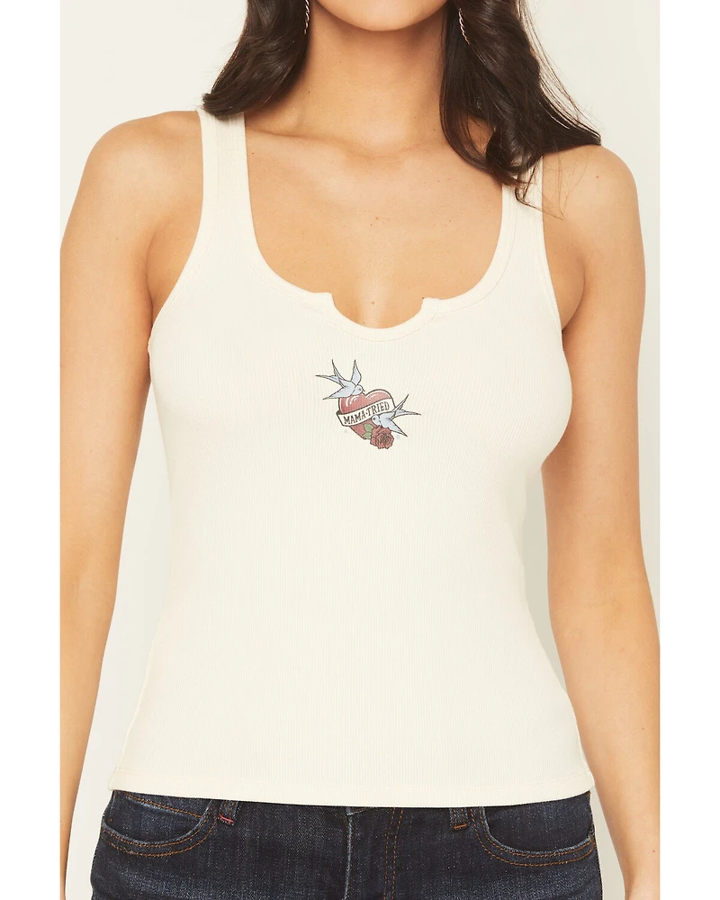 Idyllwind Women's Mama Tried Ribbed Graphic Tank