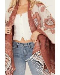 Idyllwind Women's Austin Southwestern Print Fringe Shawl