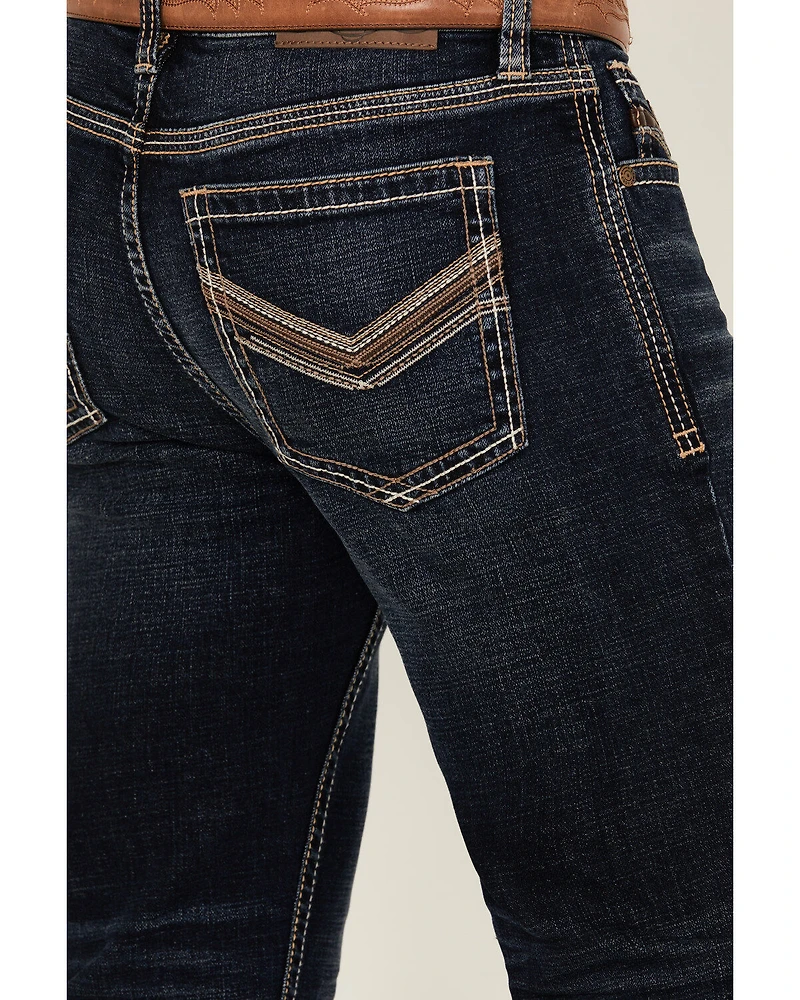 Cody James Men's Night Ranger Wash Wyatt Slim Bootcut Stretch Denim Jeans