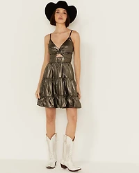 Angie Women's Knot Front Mini Dress