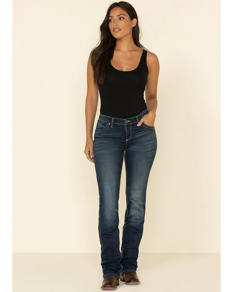 Wrangler Women's Q-Baby Dark Wash Ultimate Riding Jeans