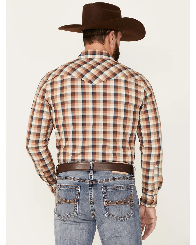 Pendleton Men's Multi Frontier Plaid Long Sleeve Snap Western Shirt