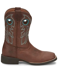 Justin Boys' Bowline Junior Western Boots - Broad Square Toe