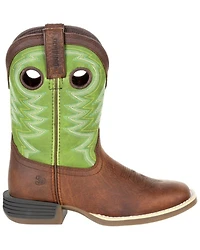 Durango Boys' Lil Rebel Pro Lime Western Boots - Square Toe