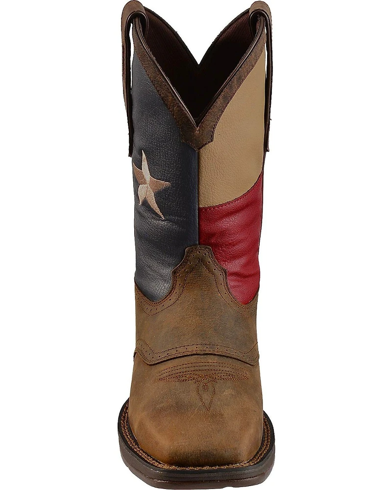 Rebel by Durango Men's Steel Toe Texas Flag Western Boots