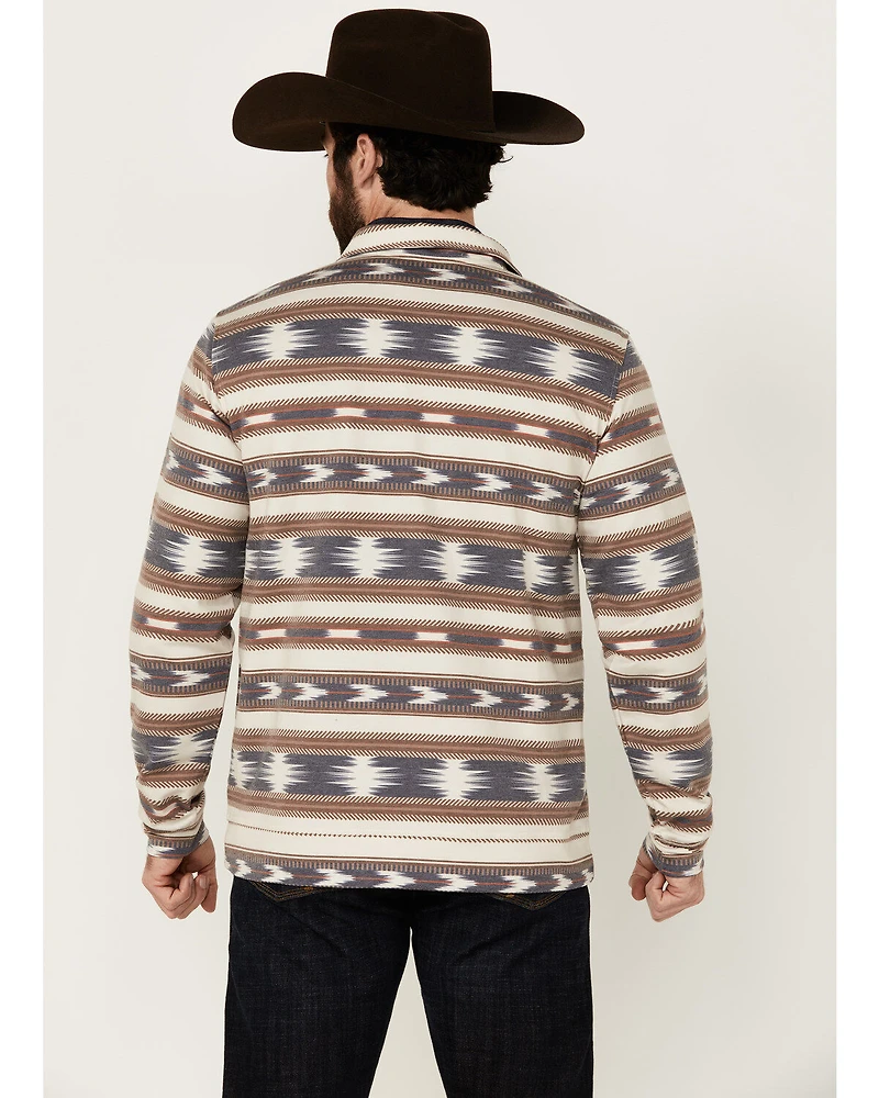 Rock & Roll Denim Men's Striped 1/4 Zip Pullover